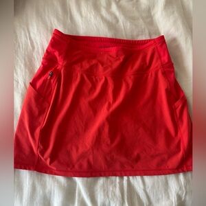 Athleta | Action Skort In Dobby 14.5” | Vermillion